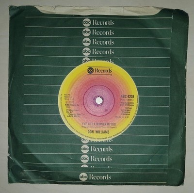 Don Williams - Fly Away/I've Got A Winner In You 7'' Vinyl Record. Ref00094