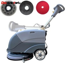 Emotor 15'' Brush Foldable Walk Behind Hand Push Floor Scrubber Machine