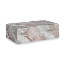 Roseland Furniture Langham Brown Marble Rectangular Coffee Table RRP £699.95