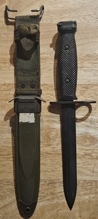 Vintage Vietnam Era Maker Marked U.S. B O C M7 Bayonet w/U.S. M8A1 PWH Scabbard