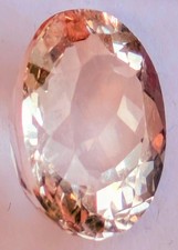 3.32 CT IF Morganite 11.3x9 Gentle Peach Colour Unheated Afghanistan Gemstone