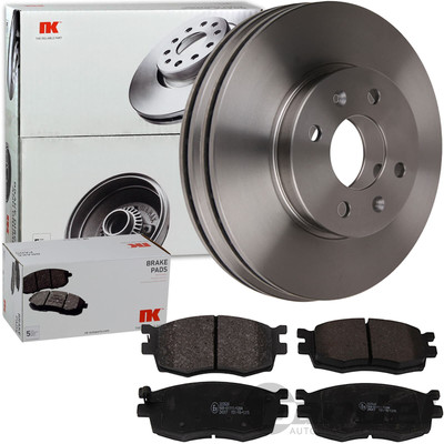 NK BREMSSCHEIBEN 254mm + BELÄGE VORNE passend für KIA RIO 1 [DC] ab Bj 8/2002