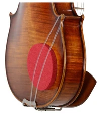 Violin Red Round Sponge Shoulder Rest Pad (Baroque Music Era Violin Pad)