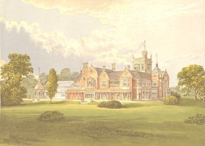 CAEN WOOD TOWER, Highgate, Middlesex (Reckitt) 1891 altes antikes Druckbild
