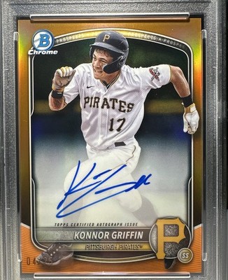 2025 Bowman Chrome Prospect Konnor Griffin Orange Auto CPA-KG 4/25