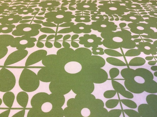 Orla Kiely Criss Cross Flower Basil Green Lightweight Fabric New Custom Order - Picture 2 of 15