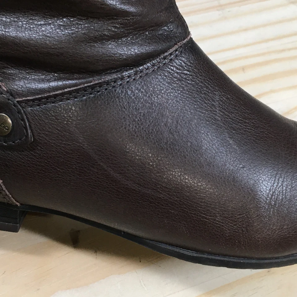 Botas Aldo para mujer 6,5 altas holgadas de equitación marrón cremallera lateral informales cómodas media pantorrilla Foto 2 de 4