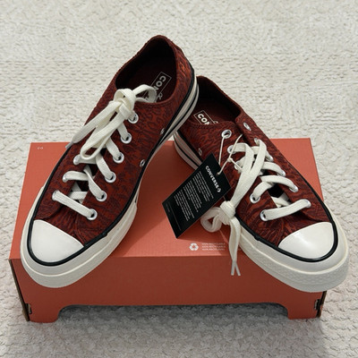 Converse Chuck 70 Ox Low Top Sneaker Rot/Schwarz/Weiß Tiermuster EU 39,5 A17645C