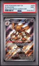 2025 POKEMON MEP EN-ME BLACK STAR PROMO #009 ALAKAZAM PSA 9
