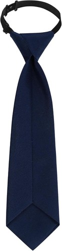 Sucrain 1pcs Boy's Necktie Pre-tied Adjustable Neck Strap Tie for Navy Blue - Picture 8 of 8