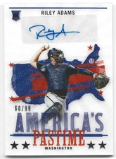 2022 Panini Chronicles Americas Pastime #AP-RA Riley Adams RC /99 Auto Rookie