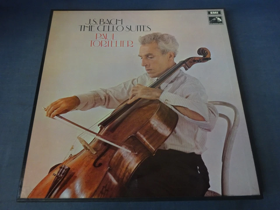 BACH - THE CELLO SUITES 3LP BOX, Paul Tortelier, EMI SLS 798/3 - Image 2 of 4