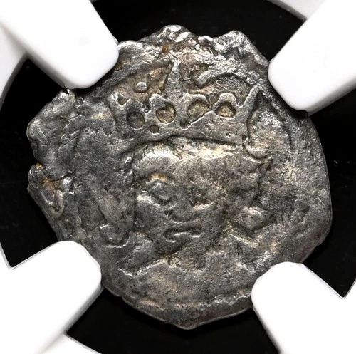 IRELAND. Edward IV, 1471-1483. Silver Penny. Dublin, Burns Type 11, NGC Fine