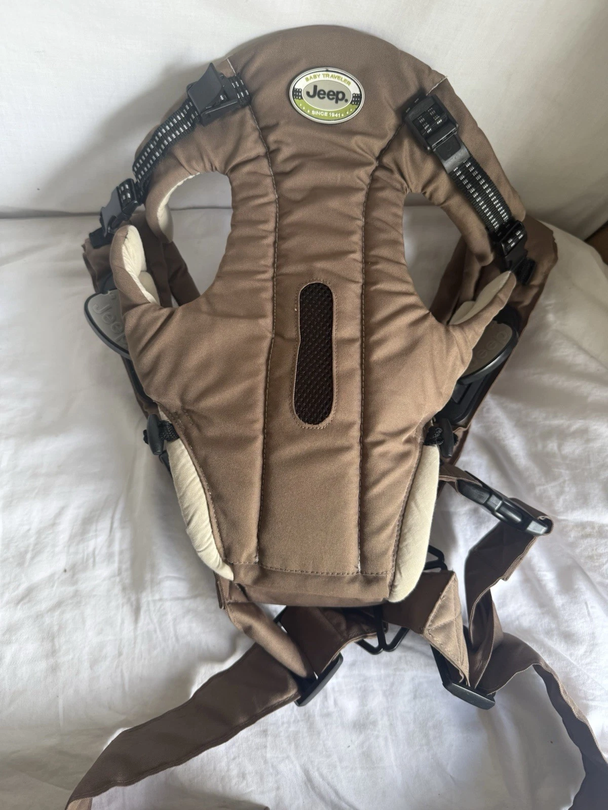 JEEP Baby Traveler Infant Carrier Backpack Brown Outdoors Hiking