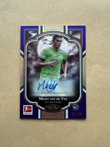 2022-23 Topps Tier One Bundesliga Micky van de Ven RC /50 Auto