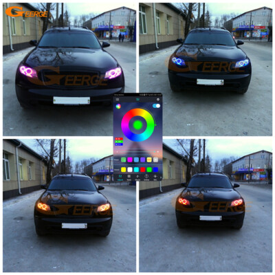 For INFINITI FX35 FX45 S50 2003 - 2008 Multi Color RGB LED Angel Eyes Halo Rings