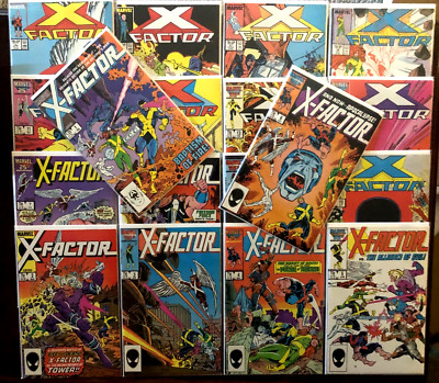 18x X-FACTOR #1-18 SOLID RUN LOT! Vintage 1986! V1 #5 & 6 KEY 1st app APOCALYPSE