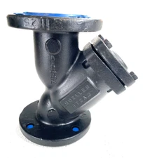 MUELLER Type 758-N 3" Class 125 Cast Iron Flanged Y-Strainer 5/32" Perforation