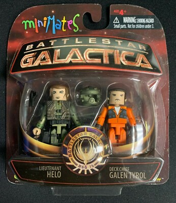 Minimates Battlestar Galactica Wave 3 - Lieutenant Helo & Deck Chief Galen Tyrol
