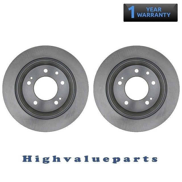 2 Premium Disc Brake Rotors BR31583 Rear for Hyundai Elantra 0914