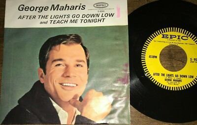 George Maharis After The Lights Go Down / Teach Me Tonight 45 With PS VG++ vinyl