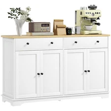 Sideboard Buffet Cabinet with Storage Drawers Adjustable Shelves for Entryway