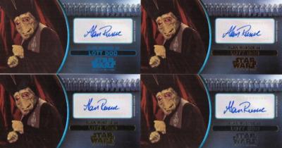 Attack of the Clones Widevision 3D Auto Alan Ruscoe as Lott Dod Gold 02/10 PLUS