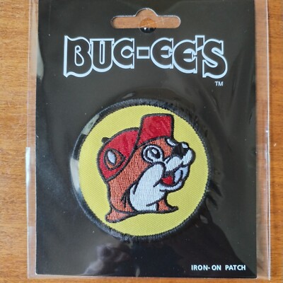 Buc-ee's Beaver Round Logo Embroidered Iron-on Patch - Bucees NEW