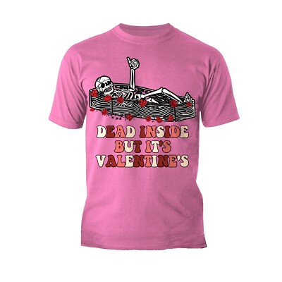 UA Valentine Graphic Surprise Sarcastic Skeleton Dead Inside Herren T-Shirt