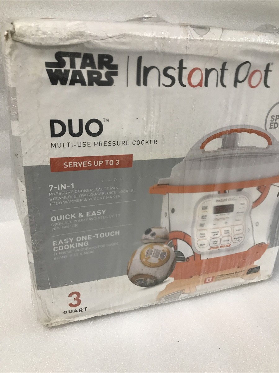 NEW! Star Wars BB-8 InstantPot 3 Qt Duo Mini Pressure Cooker