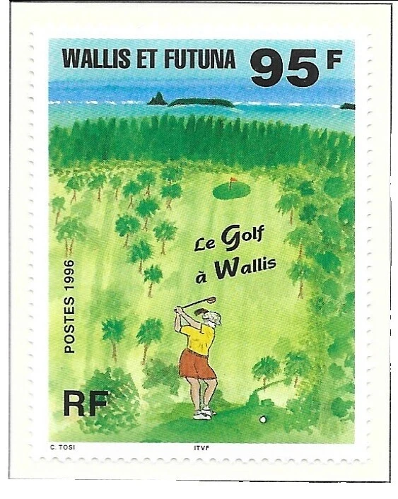 Mint Never Hinged/MNH Golf Stamps