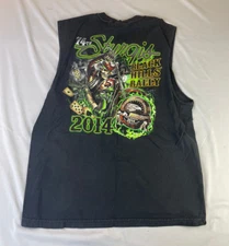 Hot Leathers STURGIS 2014 Black Hill Rally Tank Top Shirt Black Motorcycle Biker