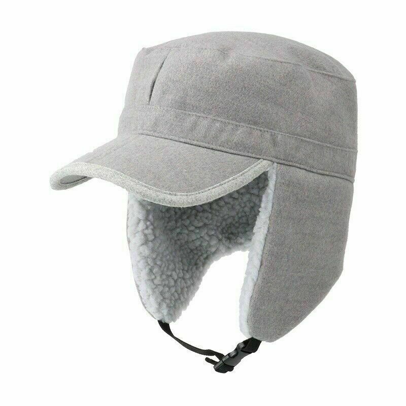 APL Cappello Uomo Tessuto Foderato Cappello Orecchino Pieghe Ski Trapper Caccia Inverno Caldo