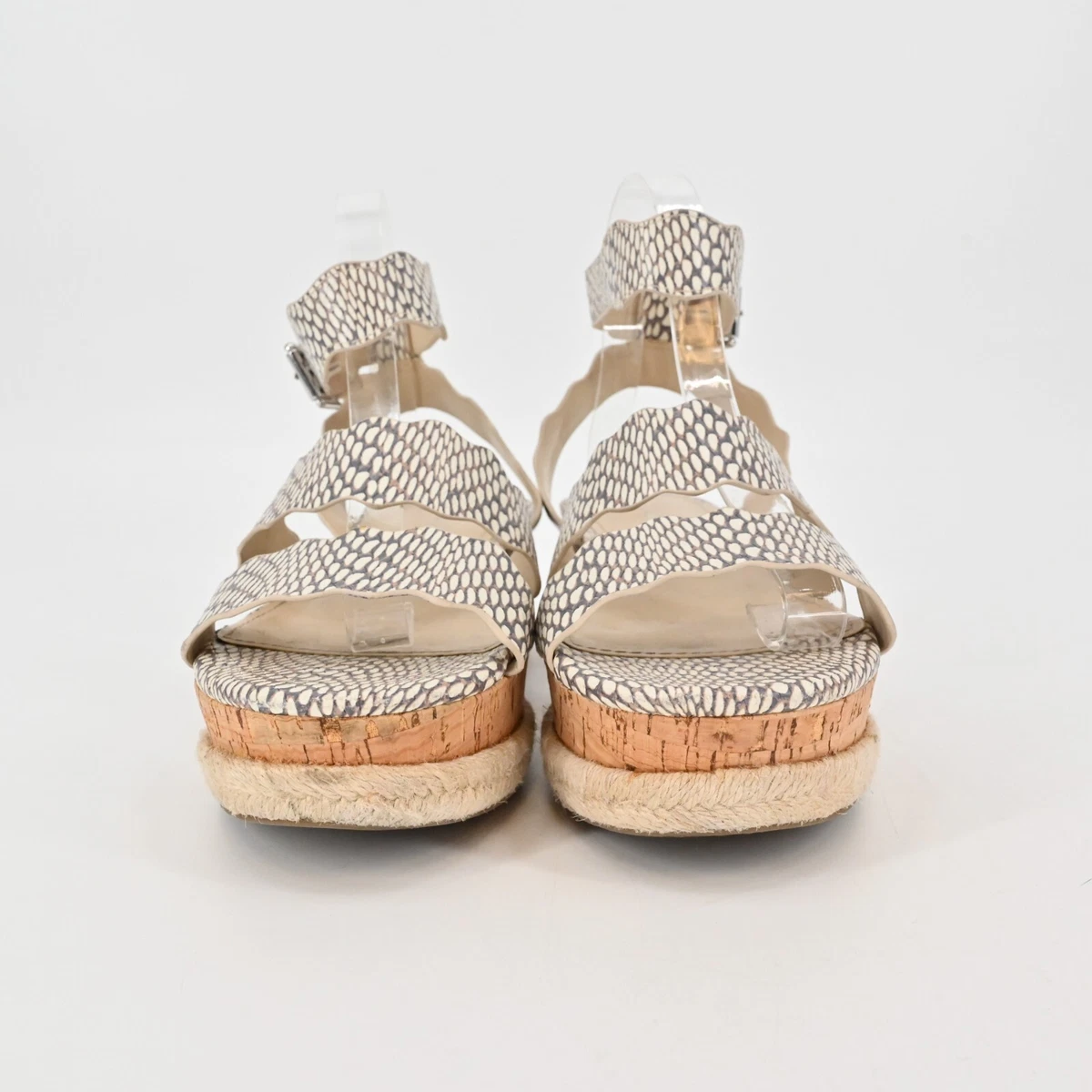 MARC FISHER Womens Size 9M Fayme Animal Print Cork Platform