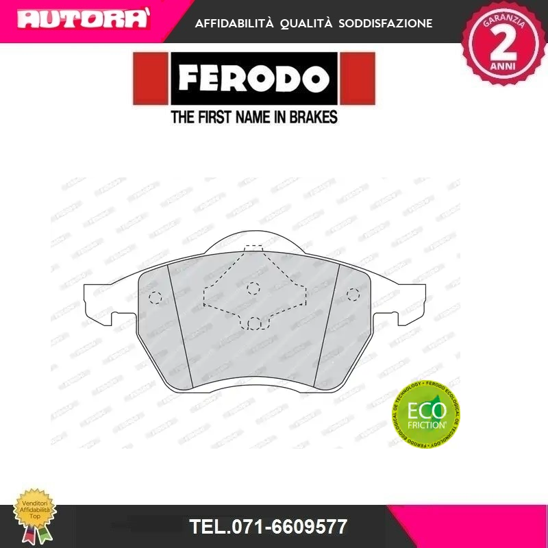 FDB1055 Kit pastiglie freno a disco ant  (MARCA-FERODO)