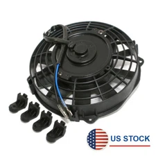 8" 12V Car Radiator Engine Cooling Fan For A/C Oil System Transmission Cooler US