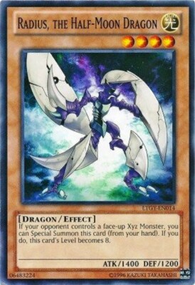 Yu-Gi-Oh! Radius, The Half-Moon Dragon Card - LTGY-EN014 Common, Lord Of The Tachyon Galaxy, Unlimited Edition - View #6