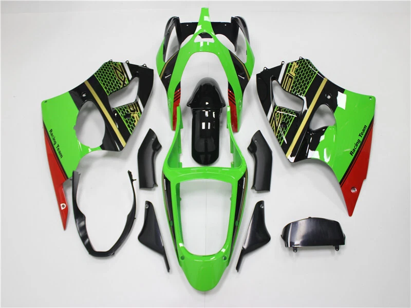 Зеленый инжекторный обтекатель NTU подходит для Kawasaki 2000-02 ZX6R/ZZR600 2005-2008 j048 - Изображение 4 из 4