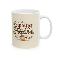 Patriotic Fireworks Mug Design – Red, White & Blue Festive Art