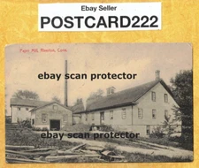 CT Riverton 1908-14 antique postcard PAPER MILL CONN to Waterbury A Allison