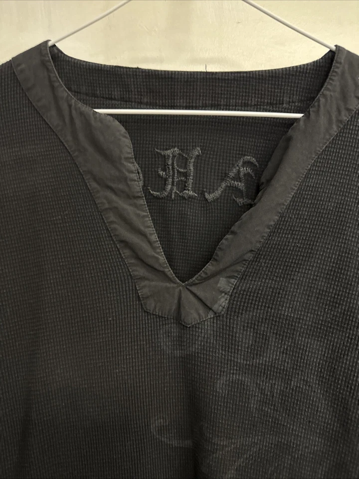 Vtg Royal Underground Y2K Women’s M Thermal Shirt Embroidered L/S Graphic Biker - Изображение 3 из 4