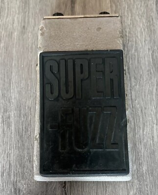 Rare Vintage 1970's SUPER FUZZ Pedal in Black/Gray Tested Excellent Condition!