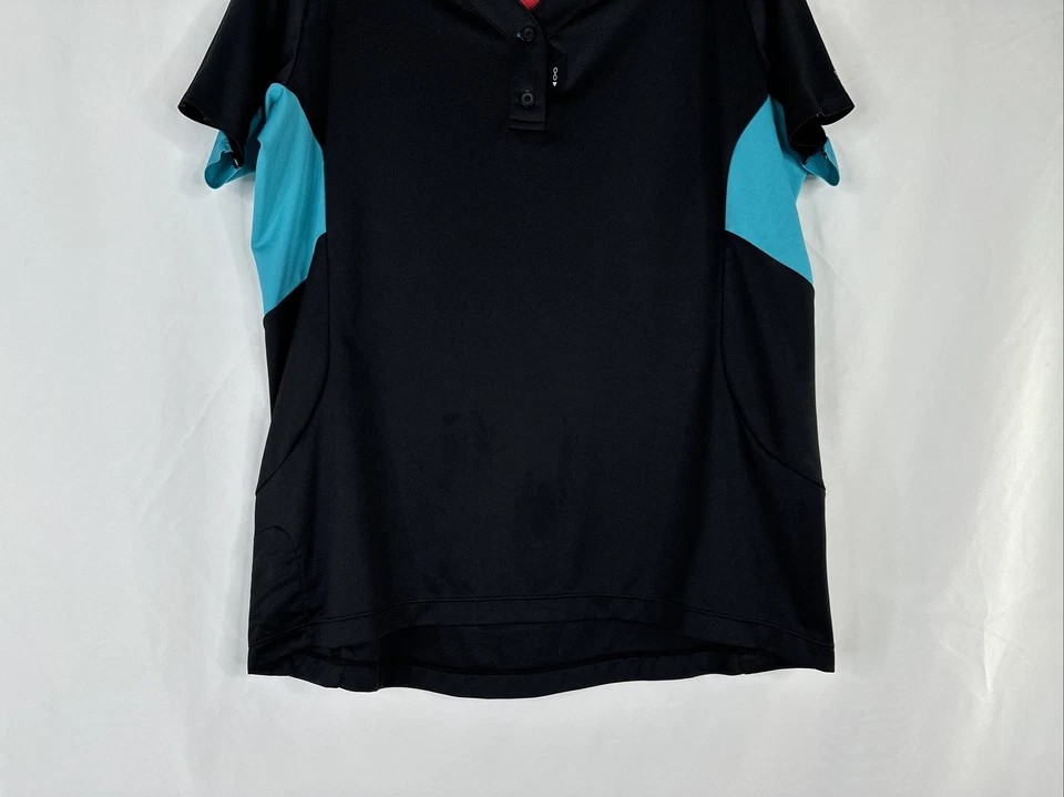 Женская велосипедная рубашка-поло Shimano размер XL с черными зелеными карманами на молнии - Изображение 3 из 4