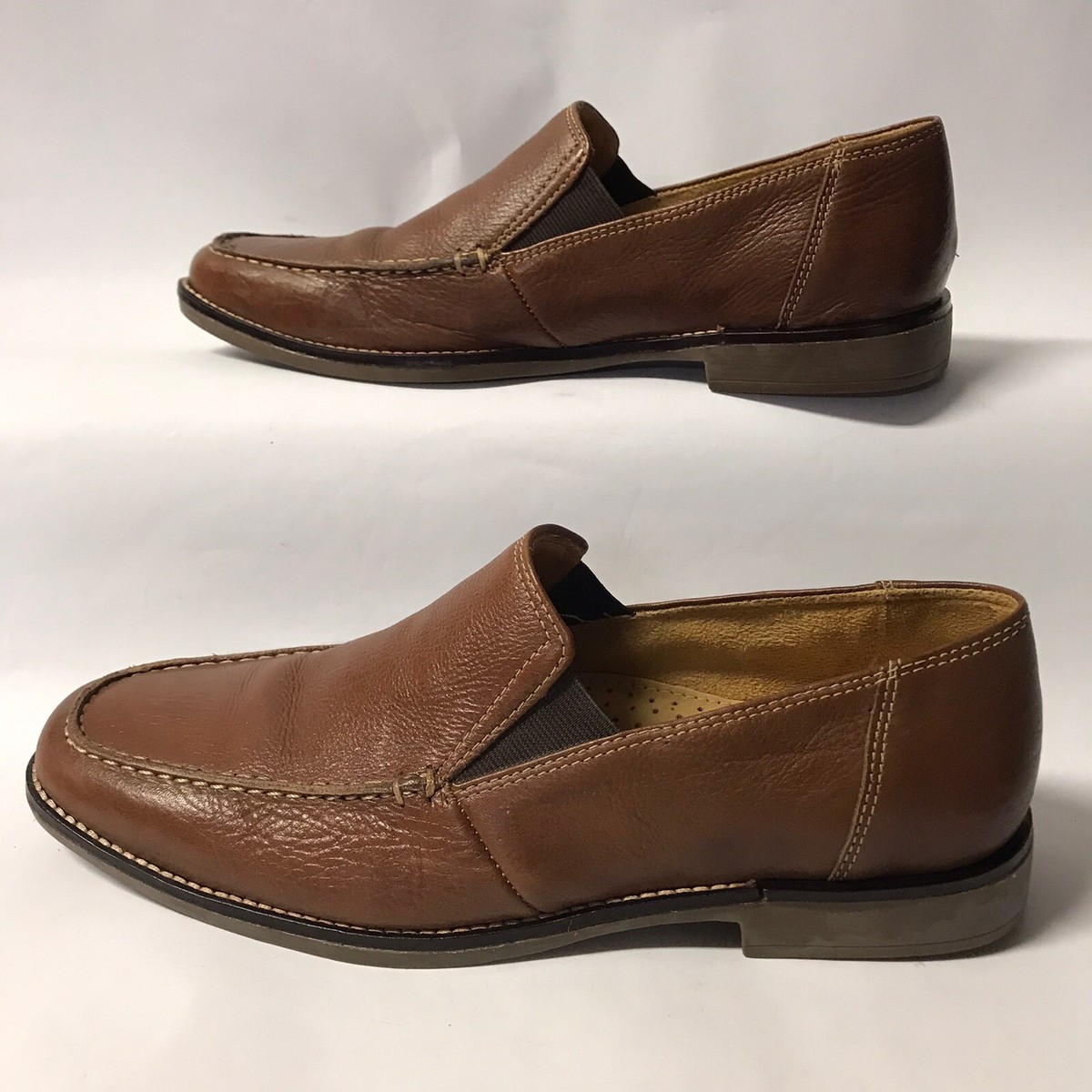 SANDRO  Brown Leather Square Toe Loafers Mens Size 8.5D 35038 sandro Gel Loafers for Men | Mercari main image 2