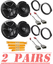 JVC CSJ620 300W Front Door /Rear Deck Speakers kit for 2006-2021 Honda Civic