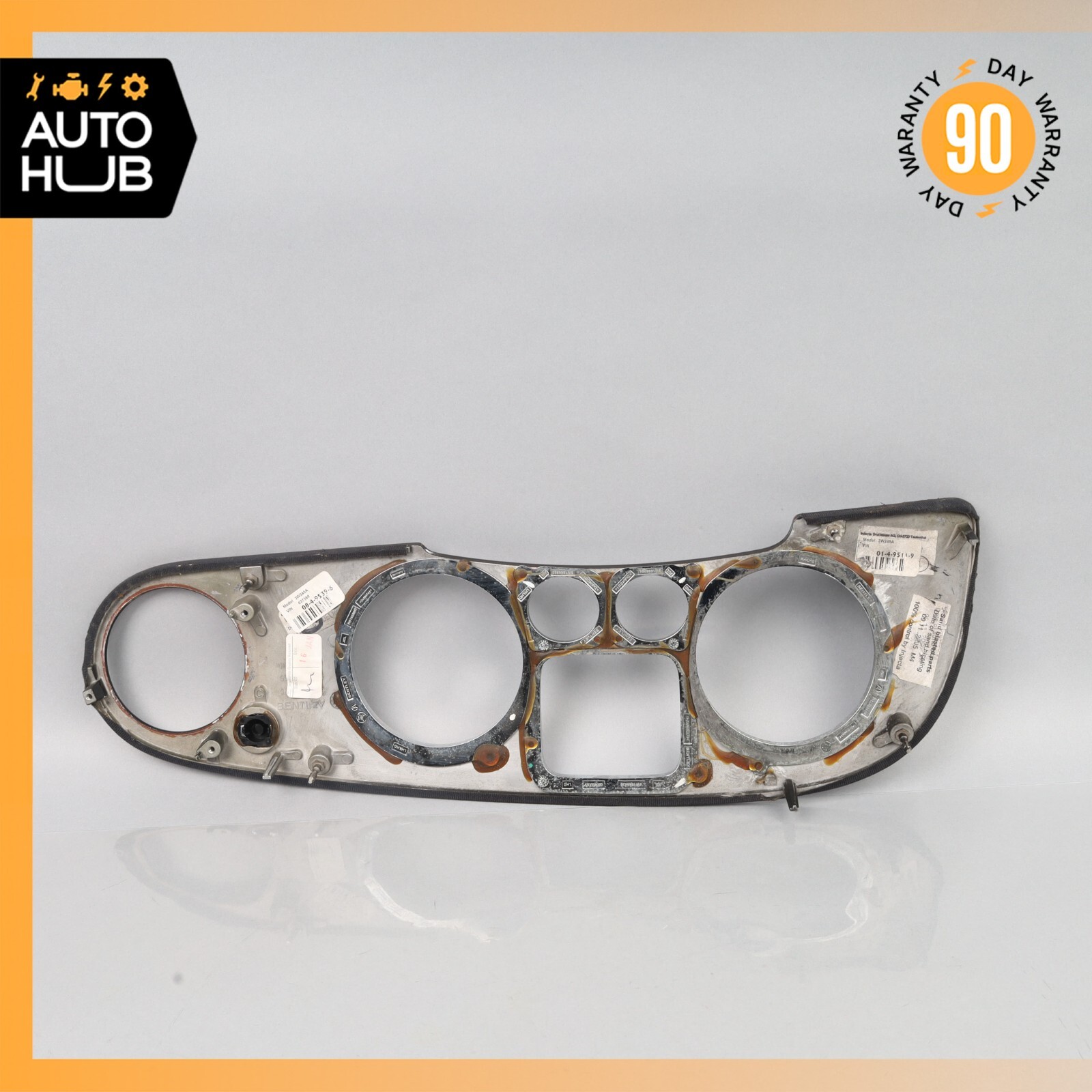 03-13 Bentley Continental GT GTC Dash Panel Speedometer Bezel Wood Trim OEM
