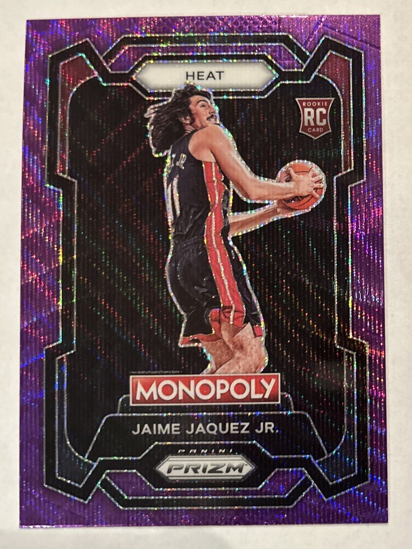 2023-24 Panini Prizm Monopoly - Purple Wave Prizm #48 Jaime Jaquez Jr. (RC)