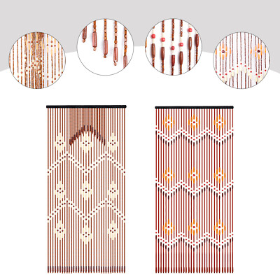 Wooden Beaded Doorway Curtain Door Beads Hanging Closet Curtain Beads