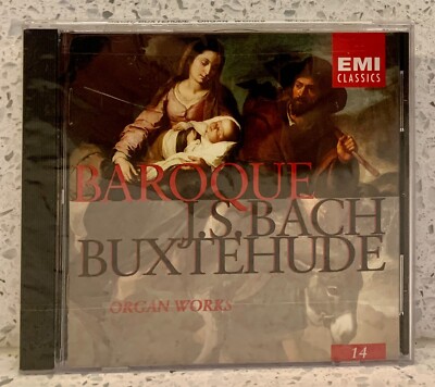 WERNER JACOB Baroque Organ Works (CD, EMI) JOHANN SEBASTIAN BACH   BUXTEHUDE