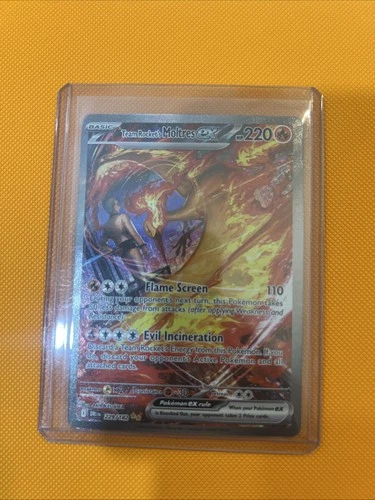 Team Rockets Moltres EX 229/182 Destined Rivals Full Art Holo